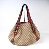 Gucci 137621 GG Horsebit Hobo Bag