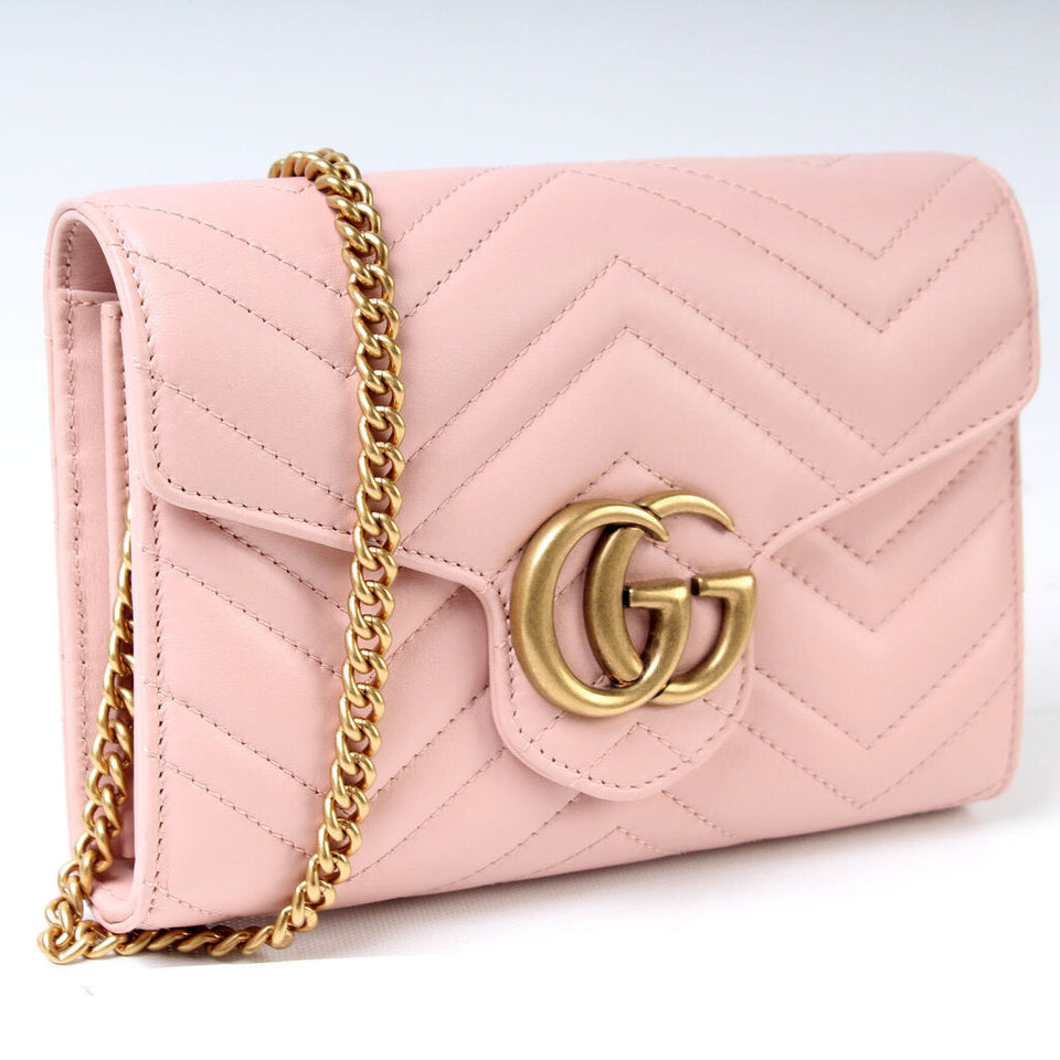 Gucci 474575 Marmont Chain Wallet Bag