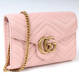 Gucci 474575 Marmont Chain Wallet Bag