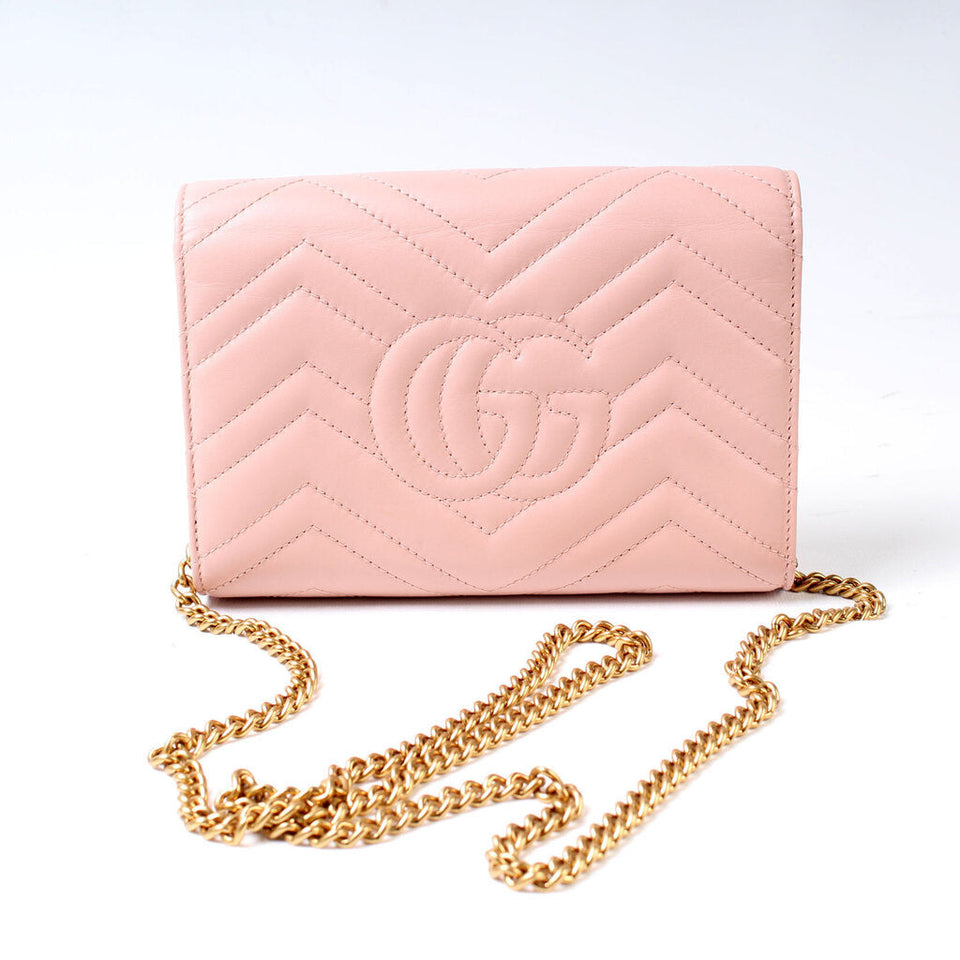 Gucci 474575 Marmont Chain Wallet Bag