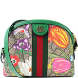 Gucci 499621 Ophidia GG Supreme Flora Small Crossbody Bag