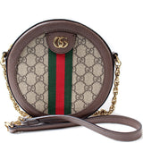 Gucci 550618 Ophidia GG Supreme Round Small Crossbody Bag