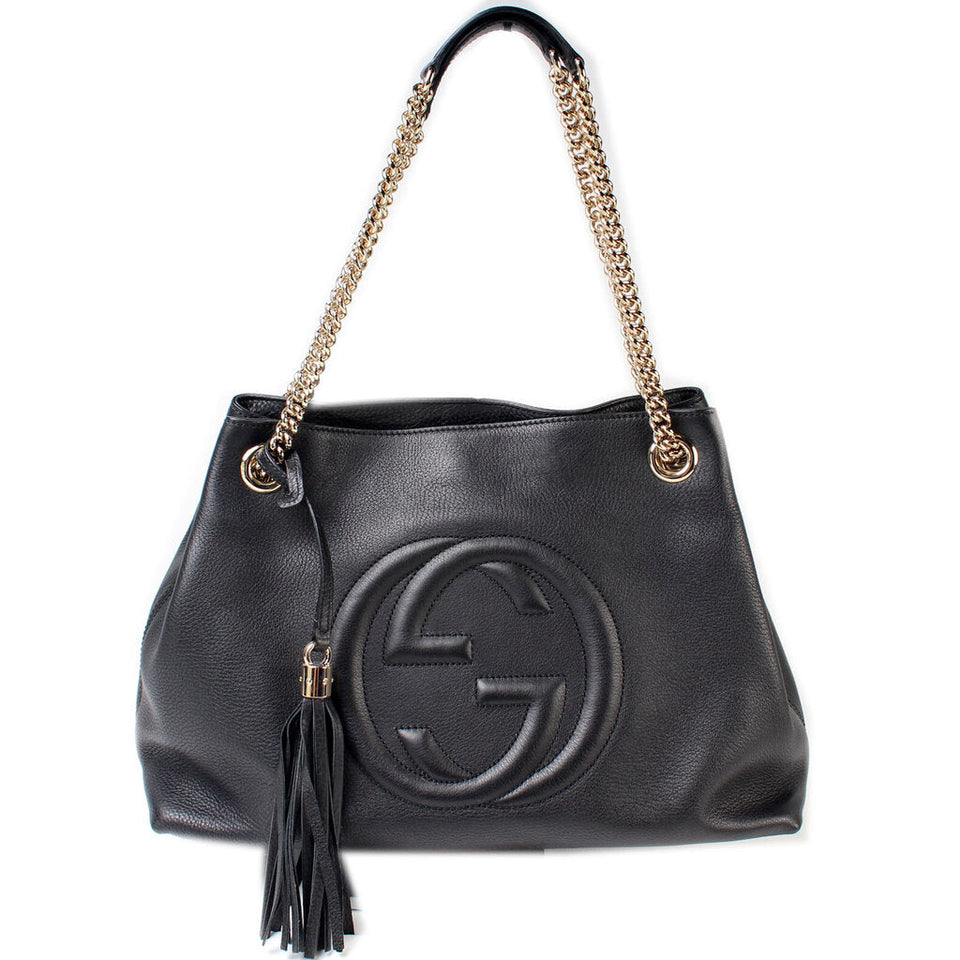 Gucci 308982 Soho Leather Shoulder Med Bag