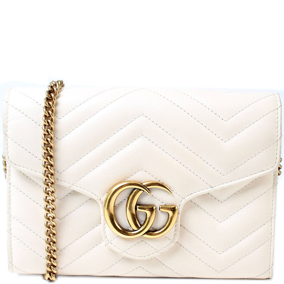 Gucci 474575 Marmont Chain Wallet Bag