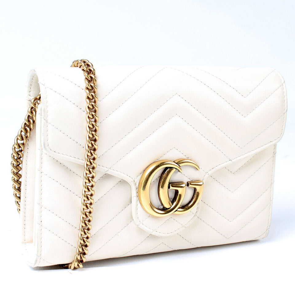 Gucci 474575 Marmont Chain Wallet Bag
