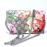 Gucci 402724 Blooms Chain Wallet Bag