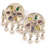 Chanel Coco Mark Earrings Fake Pearl 07P