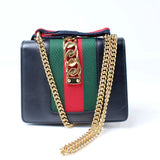 Gucci 431666 Sylvie Mini Leather Shoulder Bag
