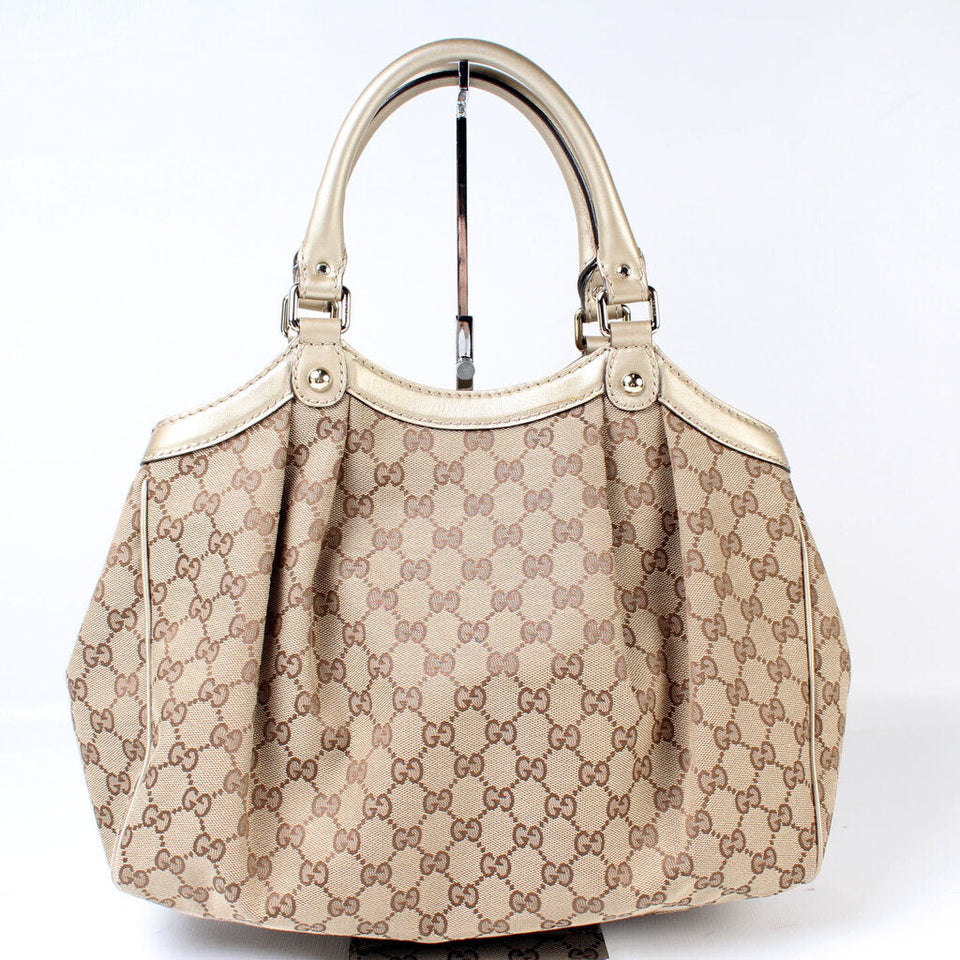 Gucci 211944 Sukey GG Canvas Medium Bag