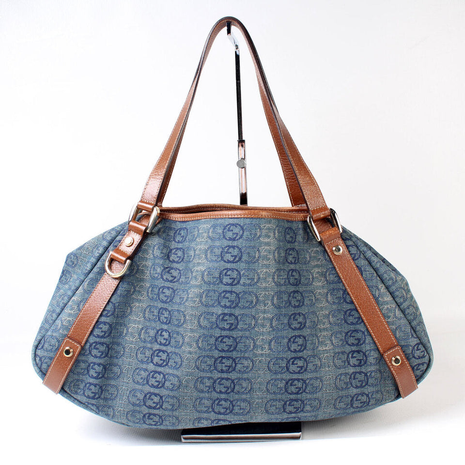 Gucci 130736 Abbey Canvas Tote Medium Bag