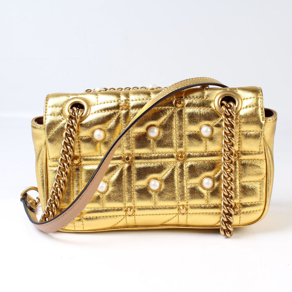 Gucci 446744 Marmont Shoulder Mini Flap Bag