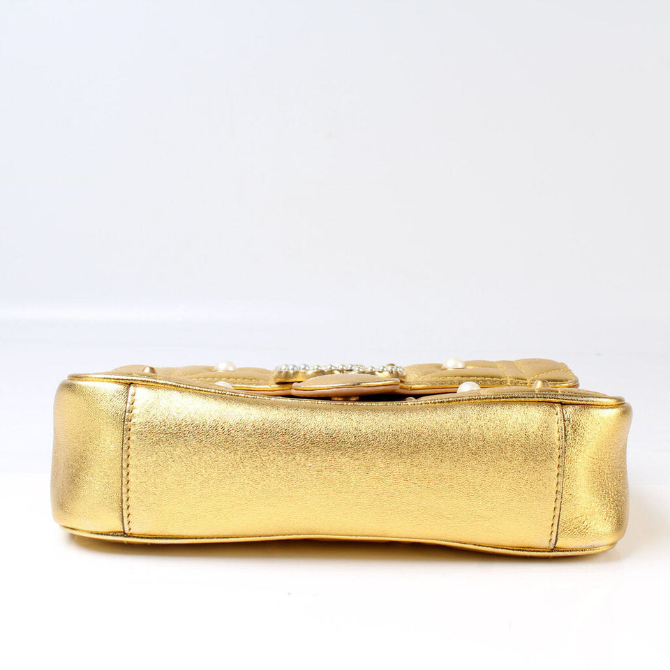 Gucci 446744 Marmont Shoulder Mini Flap Bag