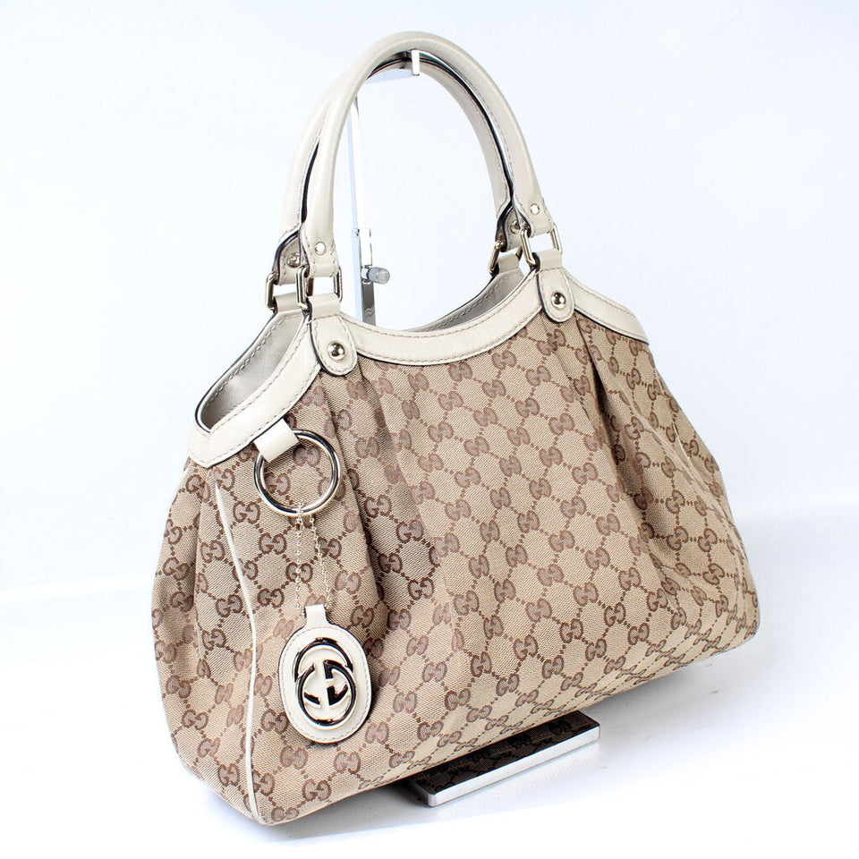 Gucci 211944 Sukey GG Canvas Medium Bag
