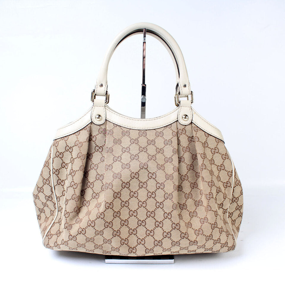 Gucci 211944 Sukey GG Canvas Medium Bag