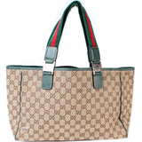 Gucci 145758 GG Canvas Medium Tote Bag