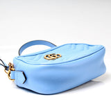 Gucci 448065 Marmont Mini Camera Blue Bag
