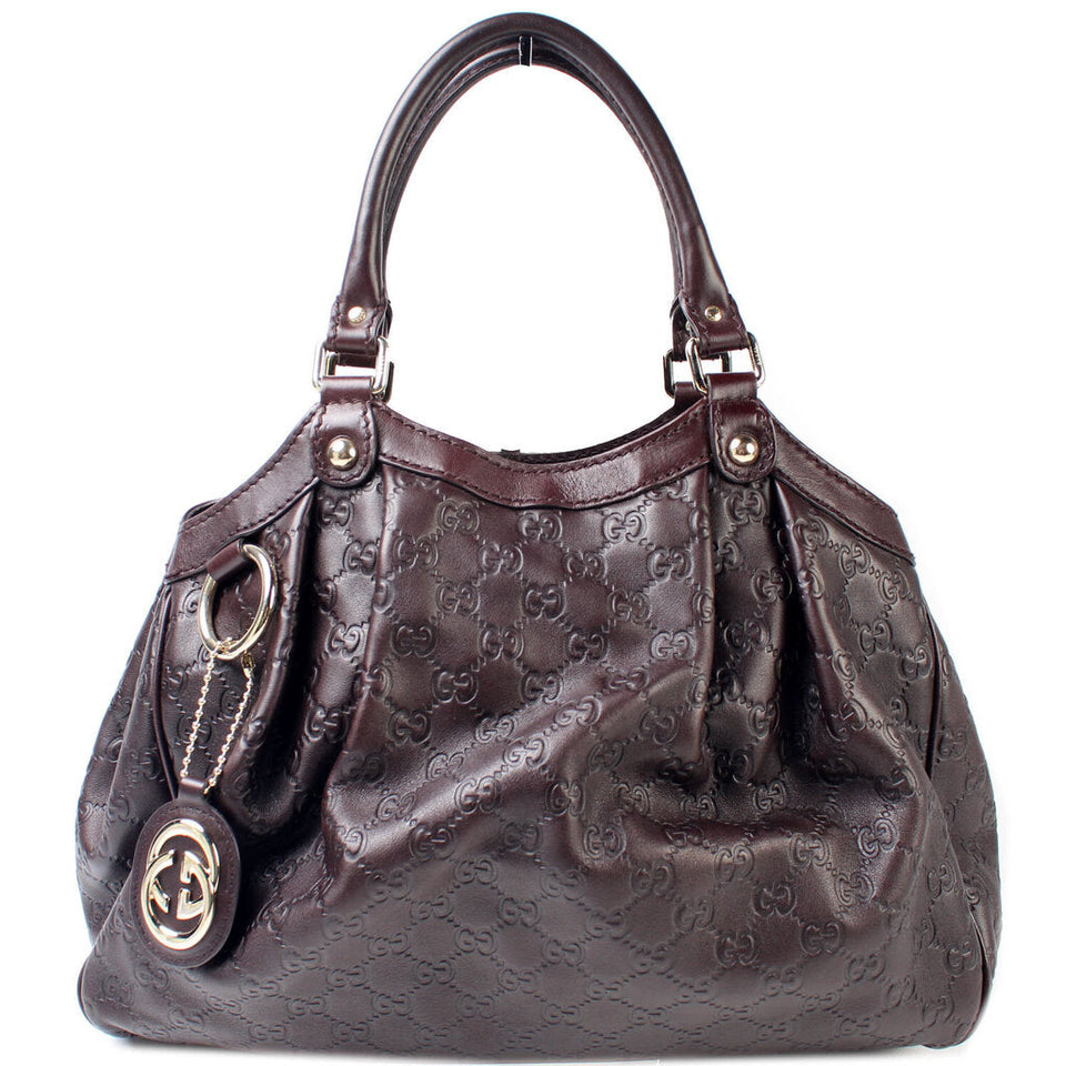 Gucci 211944 Sukey Brown Bag