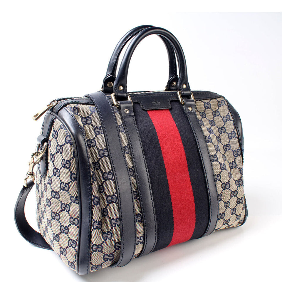 Gucci 247205 Boston Canvas Bag
