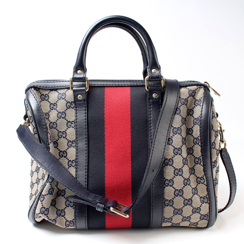 Gucci 247205 Boston Canvas Bag