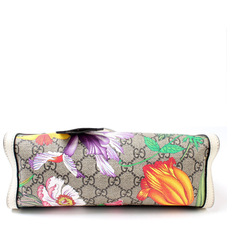 Gucci 498156 Small Padlock GG Flora Bag