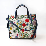 Gucci 550141 Canvas Flora Tote Medium Bag