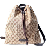 Gucci 449175 GG Canvas Drawstring Backpack Bag