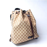 Gucci 449175 GG Canvas Drawstring Backpack Bag
