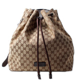 Gucci 449175 GG Canvas Drawstring Backpack Bag