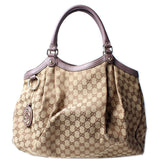 Gucci 211943 Sukey GG Canvas Large Bag