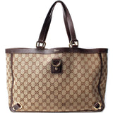 Gucci 141472 GG Canvas Abbey Tote Bag