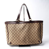 Gucci 141472 GG Canvas Abbey Tote Bag