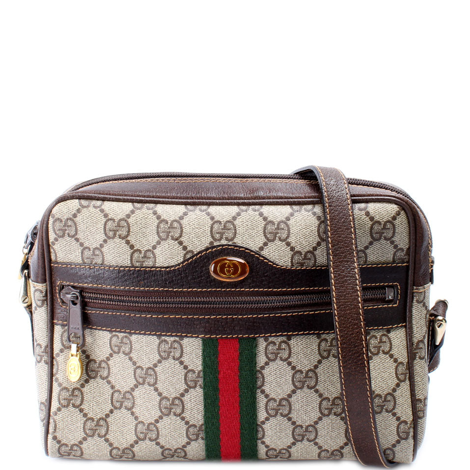 Gucci Vintage GG Canvas Crossbody Bag