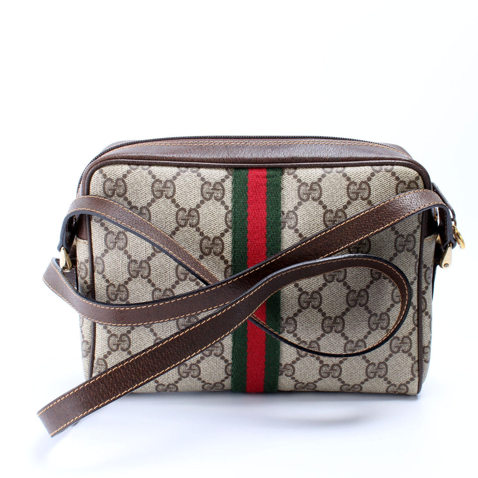 Gucci Vintage GG Canvas Crossbody Bag