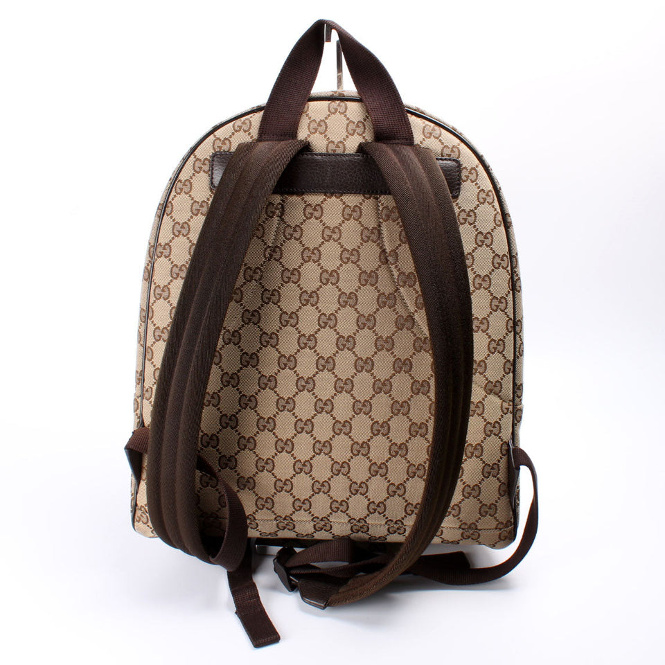Gucci 449906 GG Canvas Travel Backpack Bag