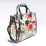 Gucci 550141 Canvas Floral Tote Medium Bag