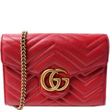 Gucci 474575 Marmont Chain Wallet Bag