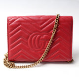 Gucci 474575 Marmont Chain Wallet Bag