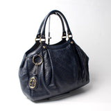 Gucci 211944 Sukey GG Leather Medium Bag