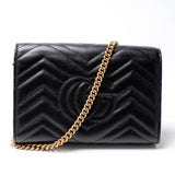 Gucci 474575 Marmont Chain Wallet Bag