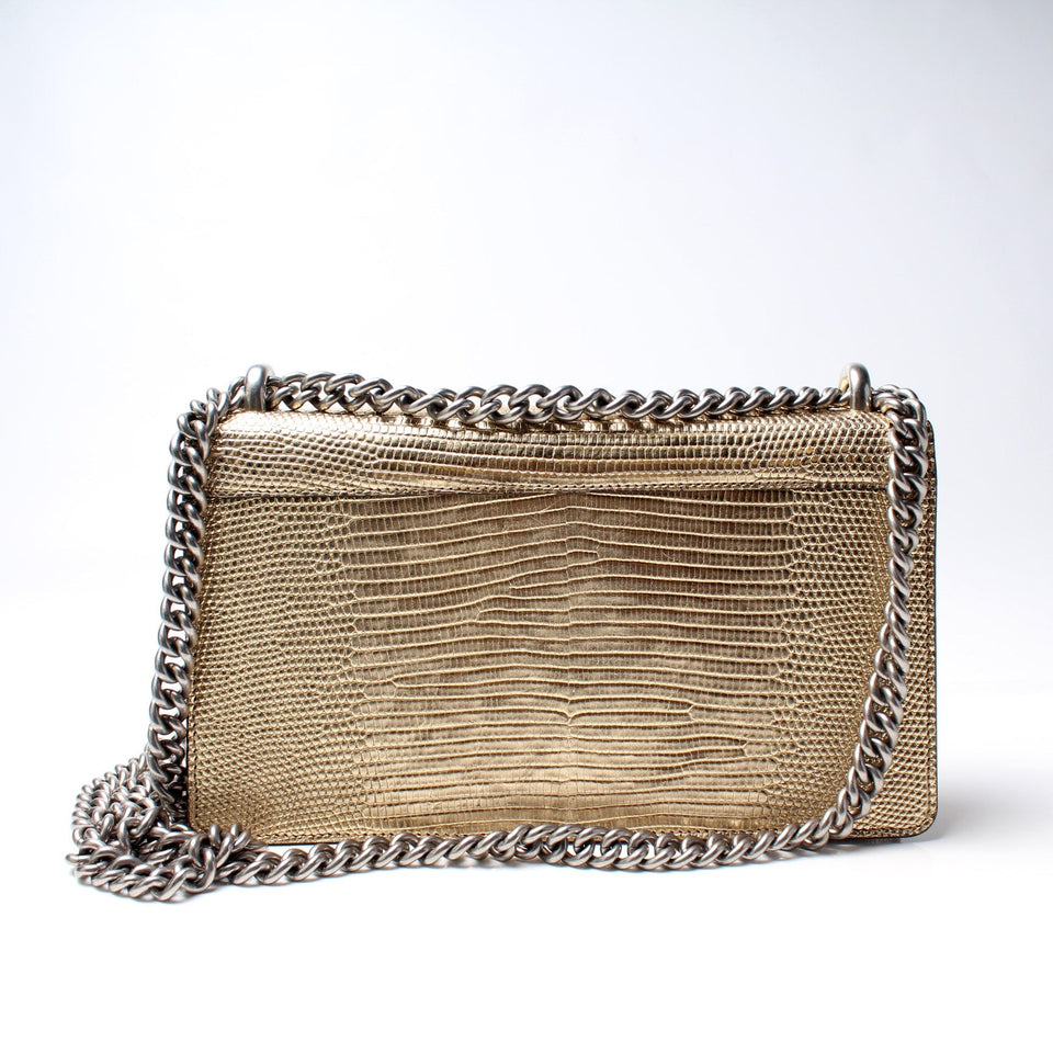 Gucci 499623 Dionysus Lizard Embossed Leather Bag