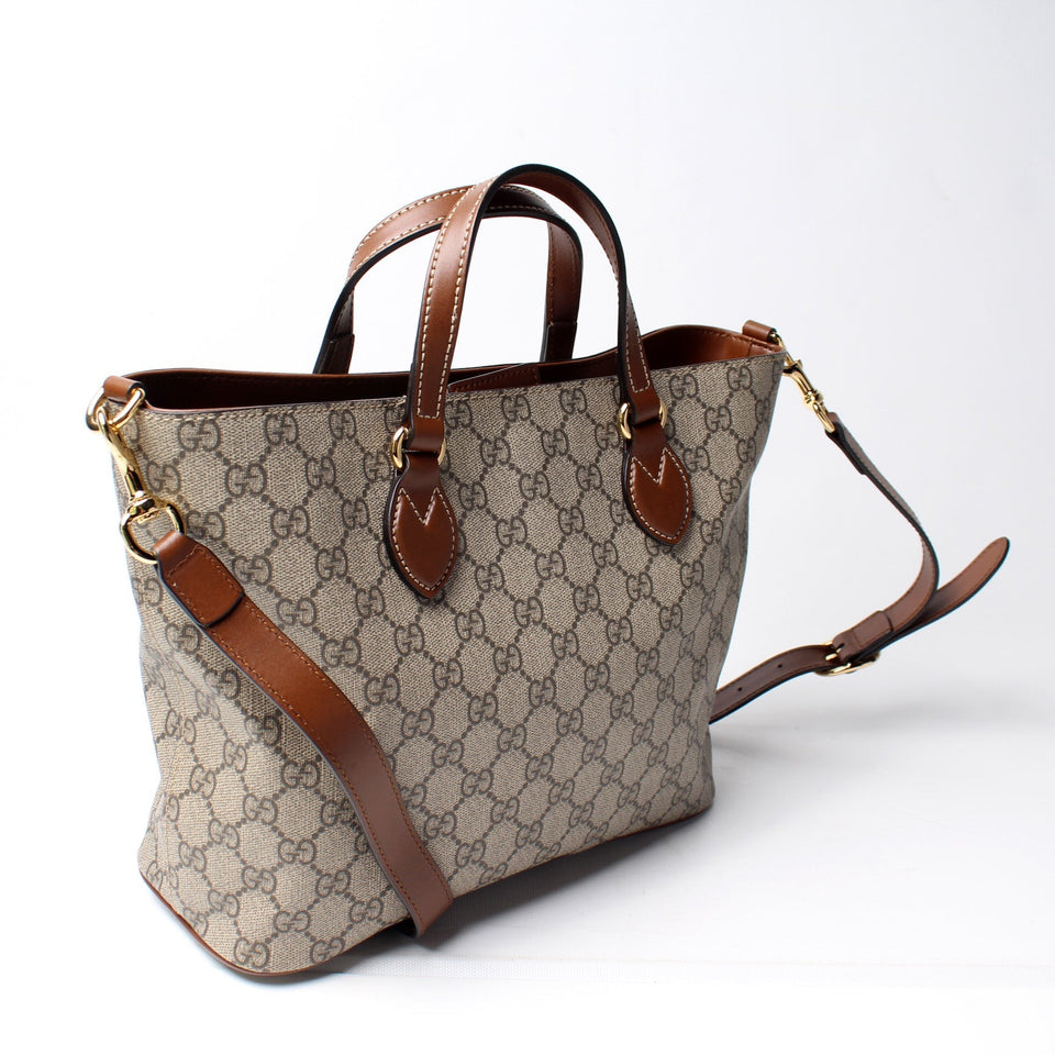 Gucci 473887 GG Supreme Small Tote Bag