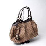 Gucci 211944 Sukey GG Canvas Medium Bag