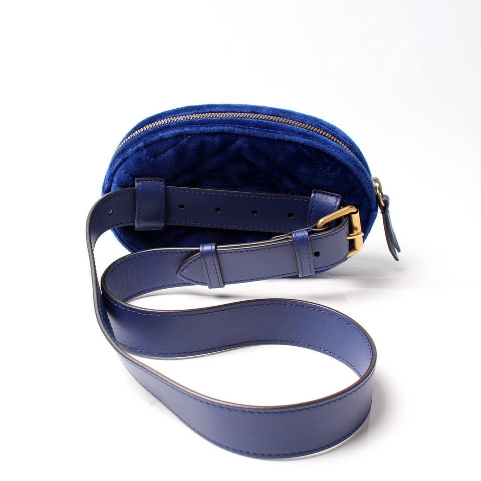 Gucci 476434 Marmont Velvet Belt Bag