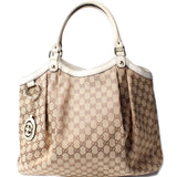 Gucci 211943 Sukey GG Canvas Large Bag