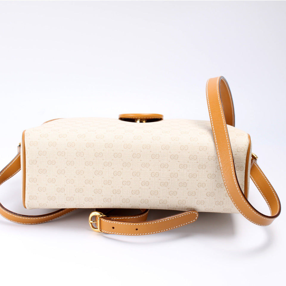 Gucci 001.56.0944 Vintage Micro GG Canvas Web Bag
