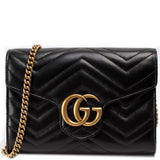 Gucci 474575 Marmont Chain Wallet Bag