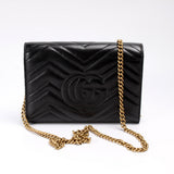 Gucci 474575 Marmont Chain Wallet Bag
