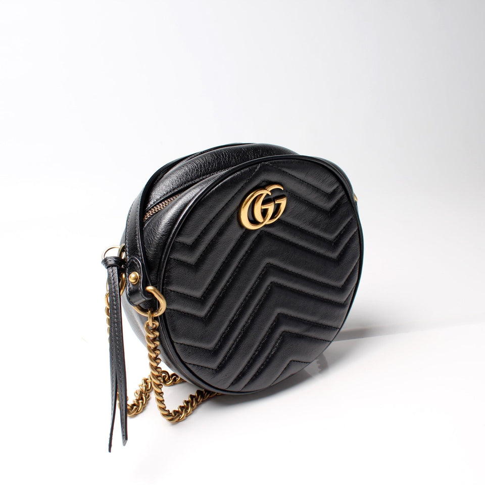 Gucci 550154 Marmont Mini Round Bag