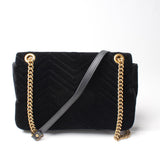 Gucci 443496 Marmont Velvet Shoulder Medium Bag