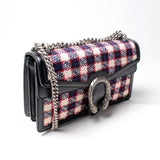 Gucci 400249 Dionysus Tweed Shoulder Small Bag
